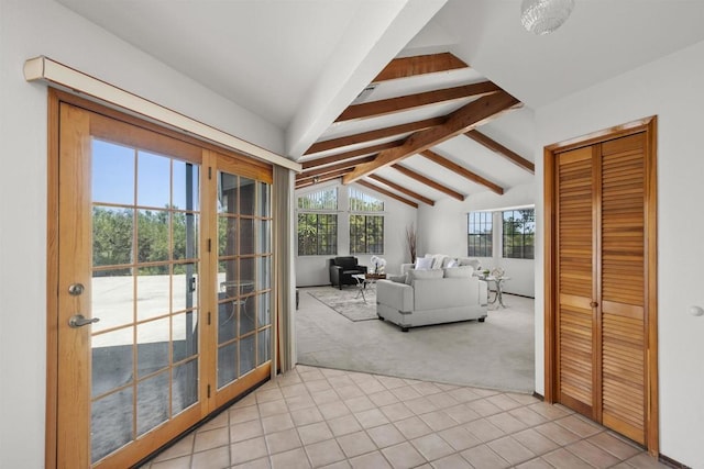 2125 Prospect St, National City, CA 91950 - living room featuring light carpet and light tile patterned floors