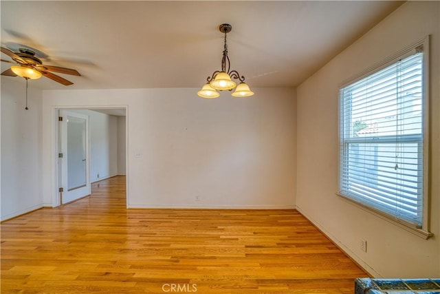 273 Almond St, San Luis Obispo, CA 93405 - unfurnished room featuring light wood finished floors, a ceiling fan, and baseboards