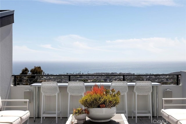 152 El Levante, San Clemente, CA 92672 - view of patio / terrace with a water view and a balcony