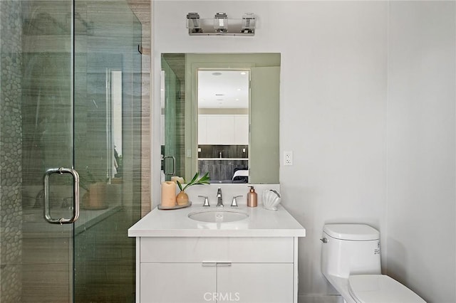 152 El Levante, San Clemente, CA 92672 - full bathroom featuring vanity, toilet, and a shower stall
