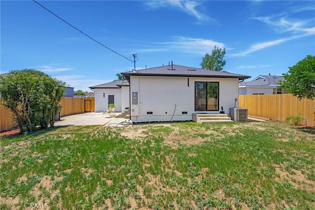 212 Oak Pl, Brea, CA 92821 - rear view of property with a patio area, stucco siding, and central AC unit