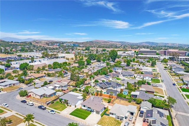 212 Oak Pl, Brea, CA 92821 - aerial view of residential area featuring a mountain backdrop