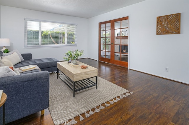 2620 W Cobblestone Rd, La Habra, CA 90631 - living area with wood finished floors, healthy amount of natural light, and baseboards
