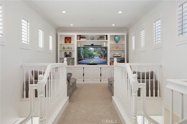 4 Sunswept Mesa, Aliso Viejo, CA 92656 - bedroom with light carpet, recessed lighting, and crown molding