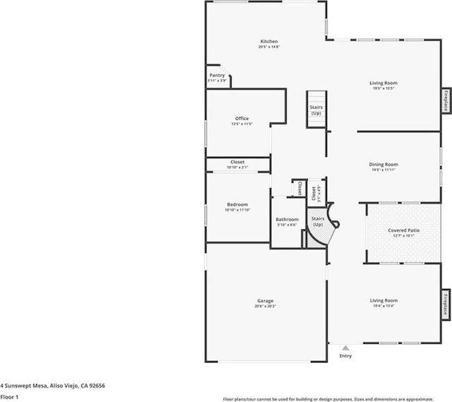 4 Sunswept Mesa, Aliso Viejo, CA 92656 - floor plan / room layout