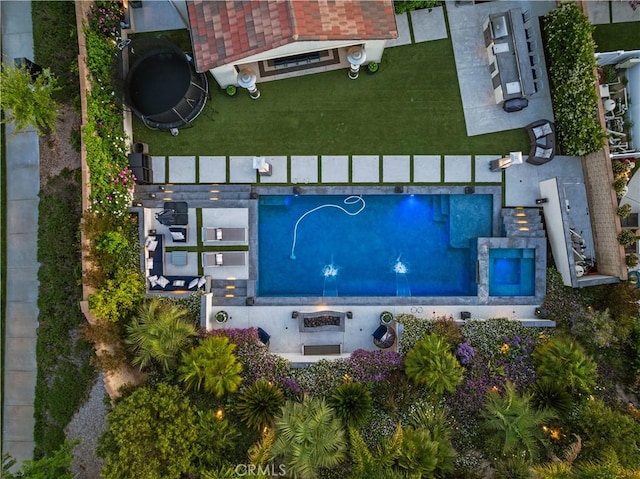 22385 Midtown Ct, Saugus, CA 91350 - aerial view