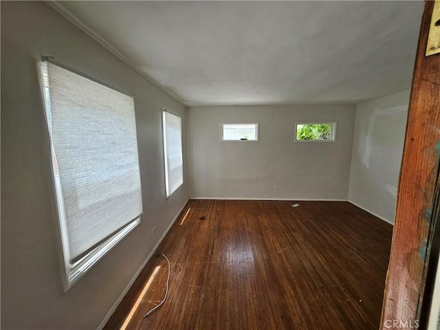 549 San Juan Ave, Venice, CA 90291 - spare room with dark wood-type flooring and baseboards