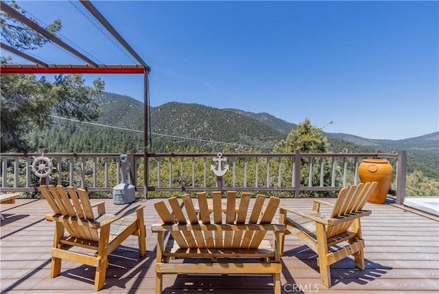 1903 Dusk Pl, Pine Mountain Club, CA 93225 - deck with a mountain view