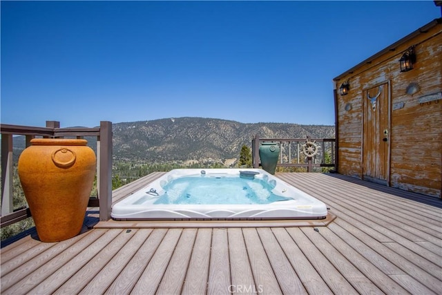 1903 Dusk Pl, Pine Mountain Club, CA 93225 - view of pool featuring a deck with mountain view