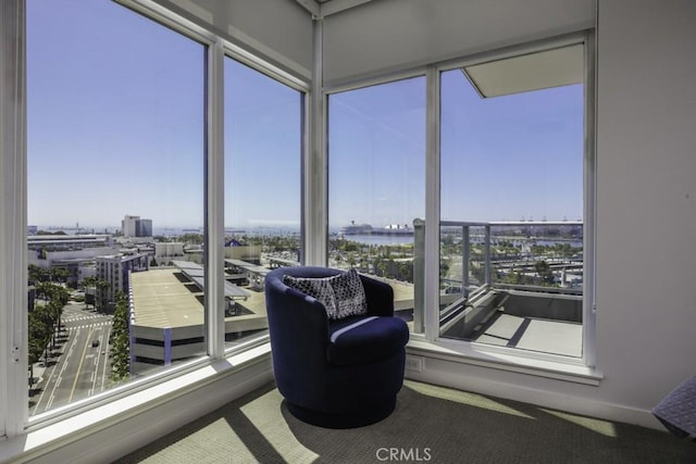 411 W Seaside Way Unit 1103, Long Beach, CA 90802 - sunroom / solarium with healthy amount of natural light and a water view