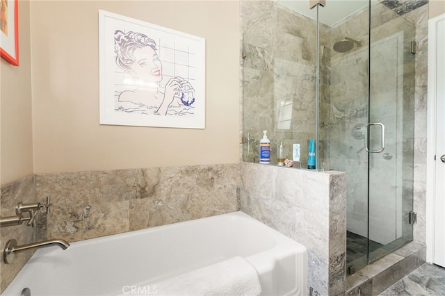 14060 Chandler Blvd, Sherman Oaks, CA 91401 - bathroom featuring a stall shower and a garden tub
