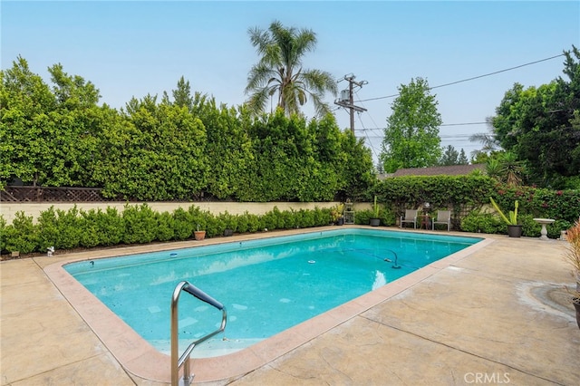 14060 Chandler Blvd, Sherman Oaks, CA 91401 - view of swimming pool featuring a fenced backyard and a patio