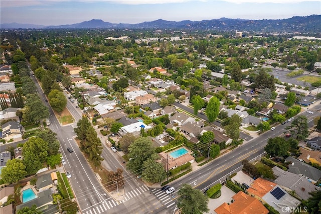 14060 Chandler Blvd, Sherman Oaks, CA 91401 - view of property location featuring mountains, a pool area, and nearby suburban area
