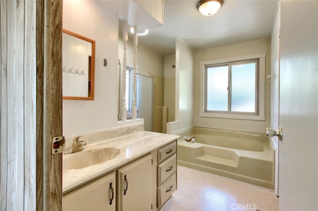 2843 E Westfall Rd, Mariposa, CA 95338 - bathroom with vanity and a bath
