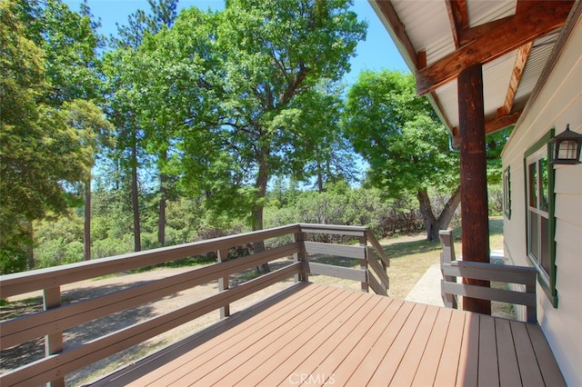 2843 E Westfall Rd, Mariposa, CA 95338 - view of wooden terrace