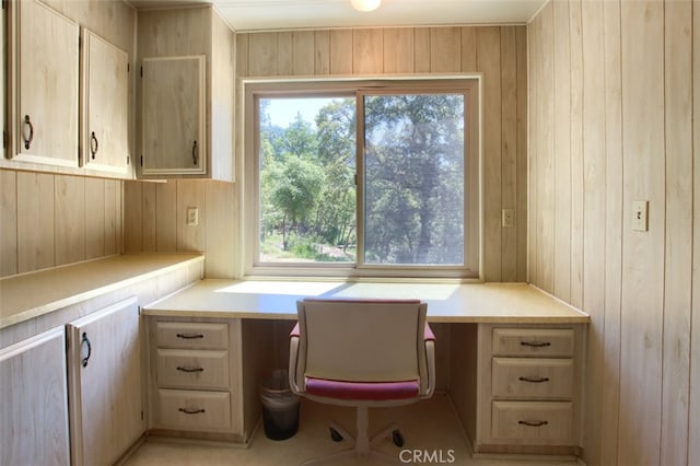 2843 E Westfall Rd, Mariposa, CA 95338 - office area with built in study area and wood walls