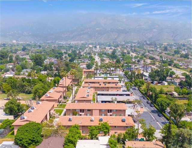 345 W 41st St, San Bernardino, CA 92407 - aerial view of property and surrounding area featuring mountains