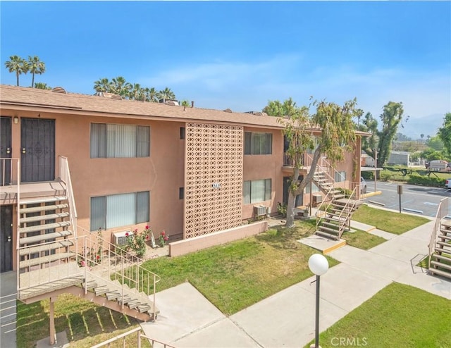 345 W 41st St, San Bernardino, CA 92407 - view of property featuring stairs