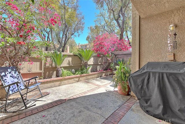 2693 Lookout Cir, Chino Hills, CA 91709 - fenced backyard featuring a jacuzzi, a patio area, and grilling area