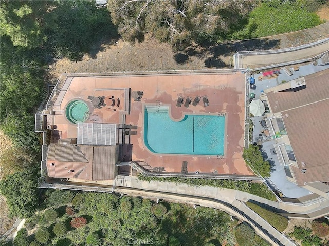 2693 Lookout Cir, Chino Hills, CA 91709 - aerial view of property's location with a pool