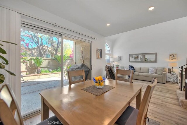 2693 Lookout Cir, Chino Hills, CA 91709 - dining room with light wood-style floors and recessed lighting