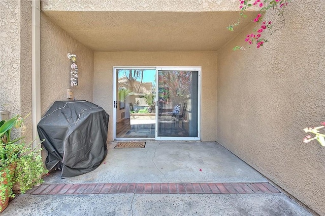 2693 Lookout Cir, Chino Hills, CA 91709 - property entrance featuring stucco siding and a patio area
