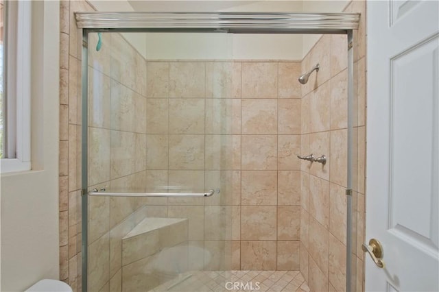 22447 Poplar St, Saugus, CA 91390 - full bathroom featuring a shower stall and toilet