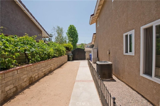 22447 Poplar St, Saugus, CA 91390 - view of patio with central AC unit