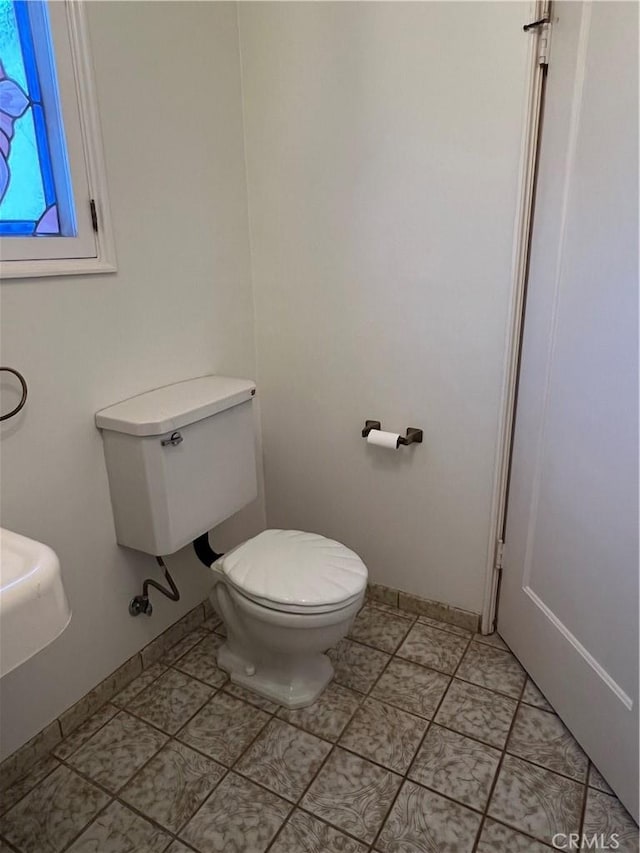 1465 N Euclid Ave, Upland, CA 91786 - half bath with toilet and baseboards