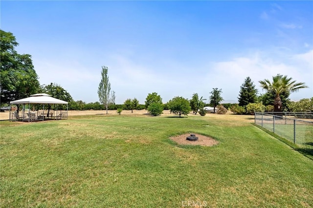 3298 N Zediker Ave, Sanger, CA 93657 - view of yard with a gazebo
