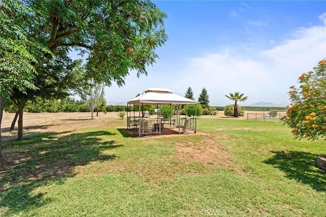 3298 N Zediker Ave, Sanger, CA 93657 - view of grassy yard with a gazebo