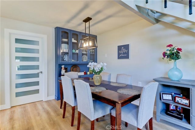 259 Calle Aragon Unit A, Laguna Woods, CA 92637 - dining room featuring light wood-type flooring
