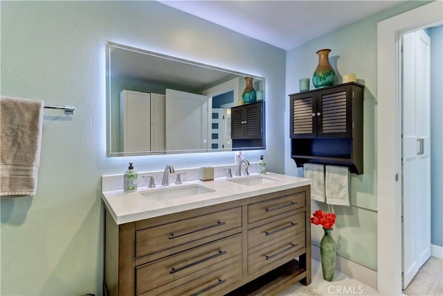 259 Calle Aragon Unit A, Laguna Woods, CA 92637 - bathroom with double vanity