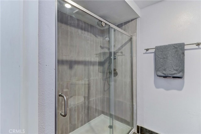 259 Calle Aragon Unit A, Laguna Woods, CA 92637 - bathroom with a stall shower
