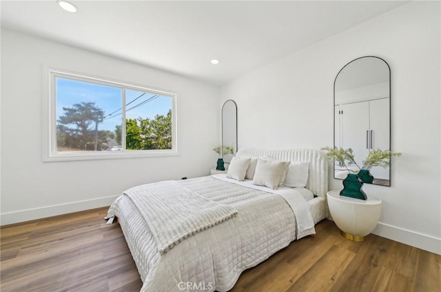4816 Saint Andrews Ave, Buena Park, CA 90621 - bedroom featuring baseboards, wood finished floors, and recessed lighting