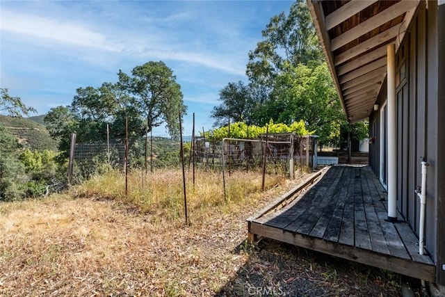 2840 Pear View Rd, Lakeport, CA 95453 - view of yard featuring a wooden deck