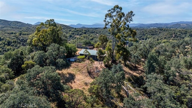 2840 Pear View Rd, Lakeport, CA 95453 - aerial view of property and surrounding area featuring a forest and mountains