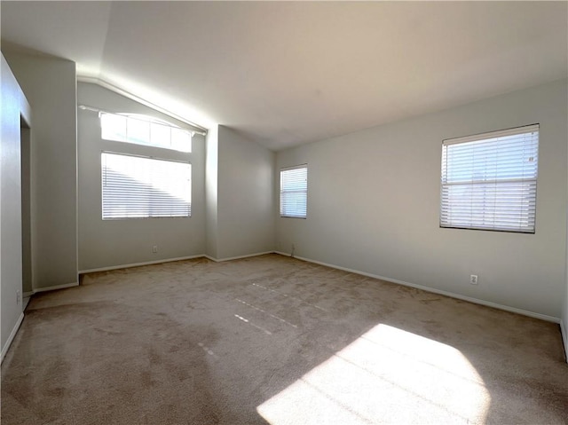 1729 Sunflower Ave Unit A, Glendora, CA 91740 - empty room with carpet, vaulted ceiling, and baseboards