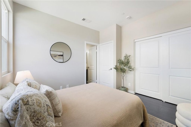 168 N Orange Ave, Brea, CA 92821 - bedroom featuring dark wood finished floors and a closet