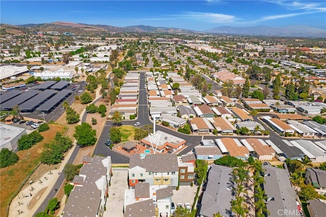 168 N Orange Ave, Brea, CA 92821 - aerial view of property's location with a mountainous background and nearby suburban area