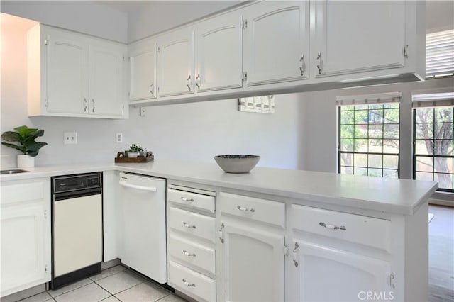 5303 State Highway 49 N Unit 14, Mariposa, CA 95338 - kitchen featuring dishwasher, white cabinetry, light countertops, and light tile patterned floors