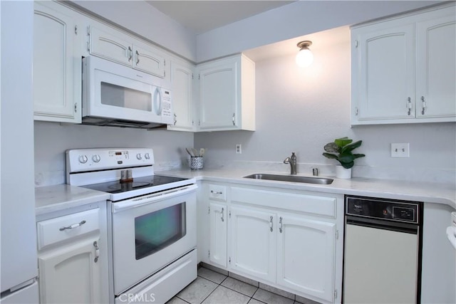 5303 State Highway 49 N Unit 14, Mariposa, CA 95338 - kitchen featuring white appliances, a sink, light countertops, and white cabinetry