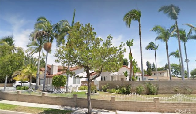 13150 Stern Ave, La Mirada, CA 90638 - view of front of home with a fenced front yard