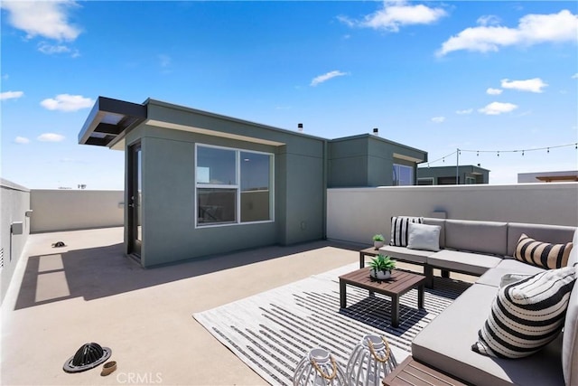 645 Channel Way, Costa Mesa, CA 92627 - fenced backyard with an outdoor hangout area and a patio