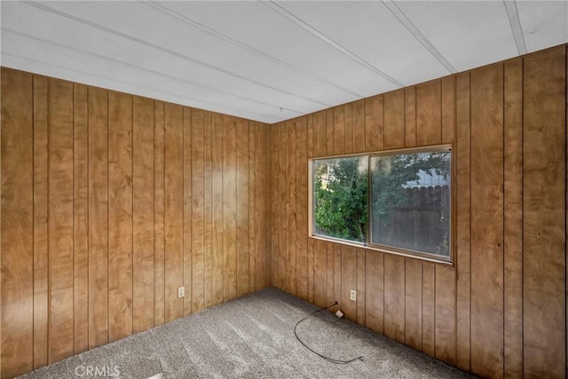 15993 27th Ave, Clearlake, CA 95422 - unfurnished room featuring wooden walls and carpet