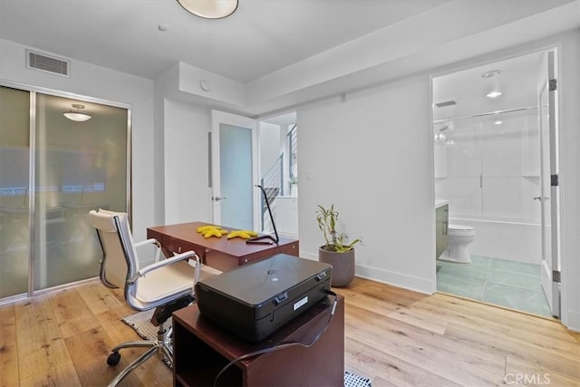 11023 Fruitland Dr Unit 104, Studio City, CA 91604 - office featuring light wood-type flooring and baseboards