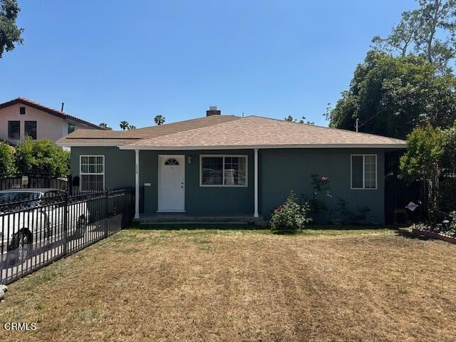 634 Palisade St, Pasadena, CA 91103 - ranch-style house featuring a chimney and stucco siding