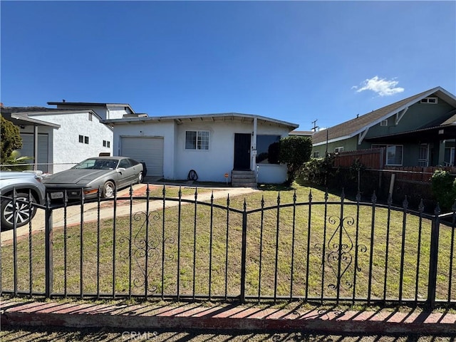 327 S 35th St, San Diego, CA 92113 - single story home with entry steps, an attached garage, stucco siding, and driveway