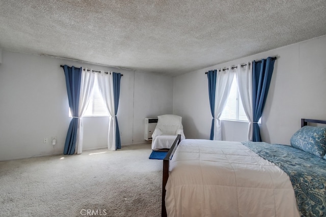 327 S 35th St, San Diego, CA 92113 - carpeted bedroom featuring a textured ceiling