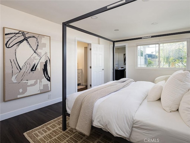 5512 W 117th St, Hawthorne, CA 90304 - bedroom featuring dark wood finished floors and baseboards